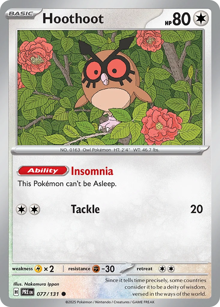 Hoothoot · Prismatic Evolutions