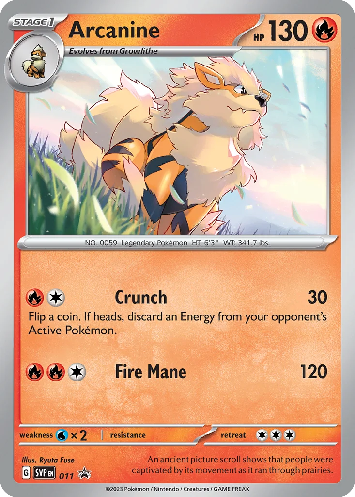 Arcanine · Scarlet & Violet Black Star Promos