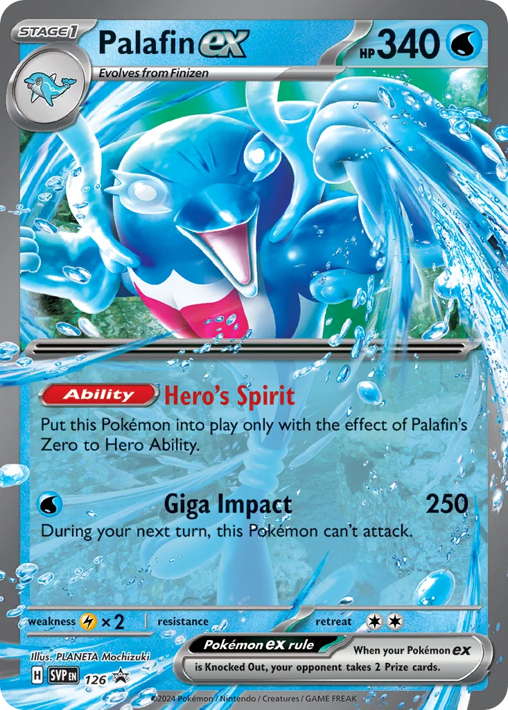 Palafin ex · Scarlet & Violet Black Star Promos