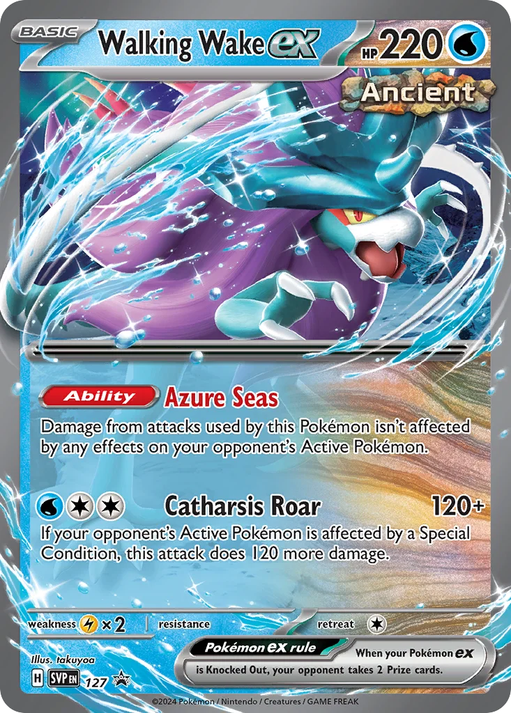 Walking Wake ex · Scarlet & Violet Black Star Promos