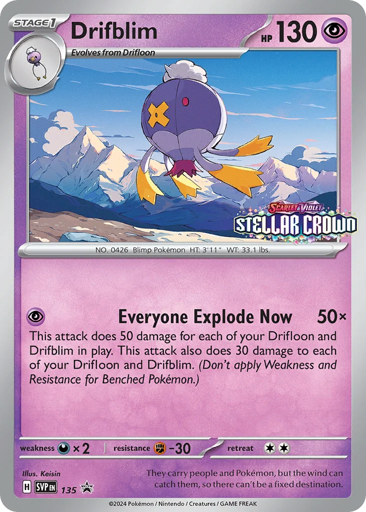 Drifblim · Scarlet & Violet Black Star Promos