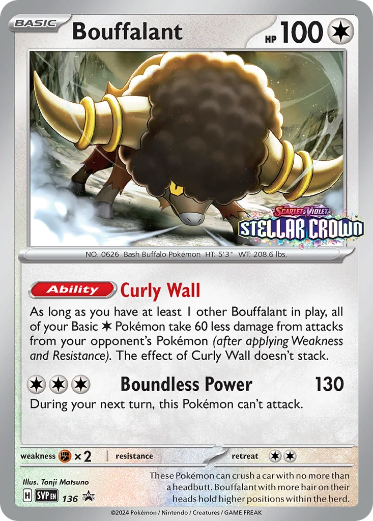 Bouffalant · Scarlet & Violet Black Star Promos