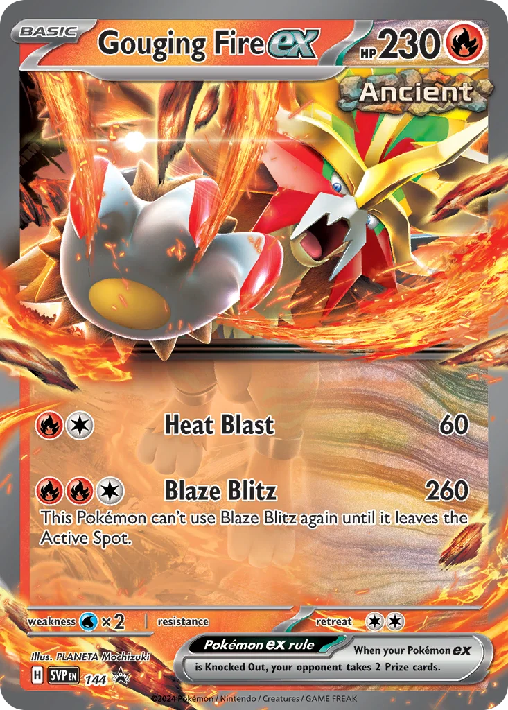Gouging Fire ex · Scarlet & Violet Black Star Promos