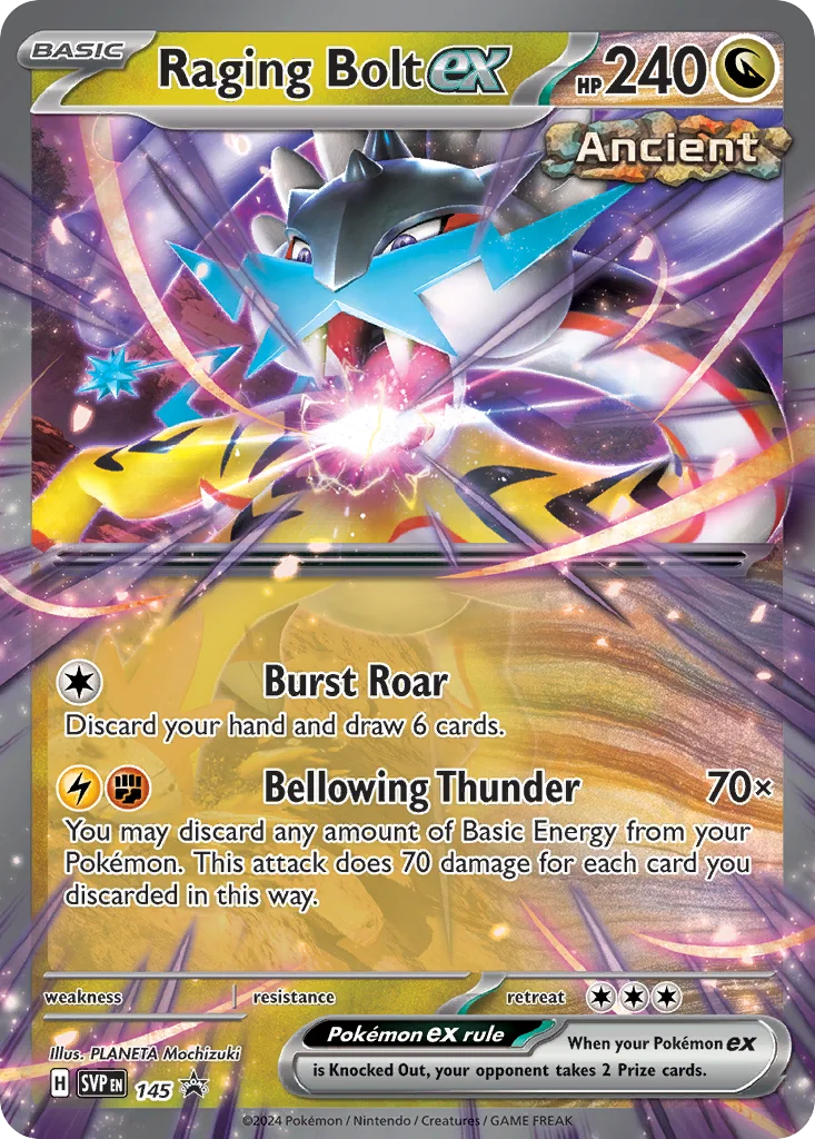 Raging Bolt ex · Scarlet & Violet Black Star Promos