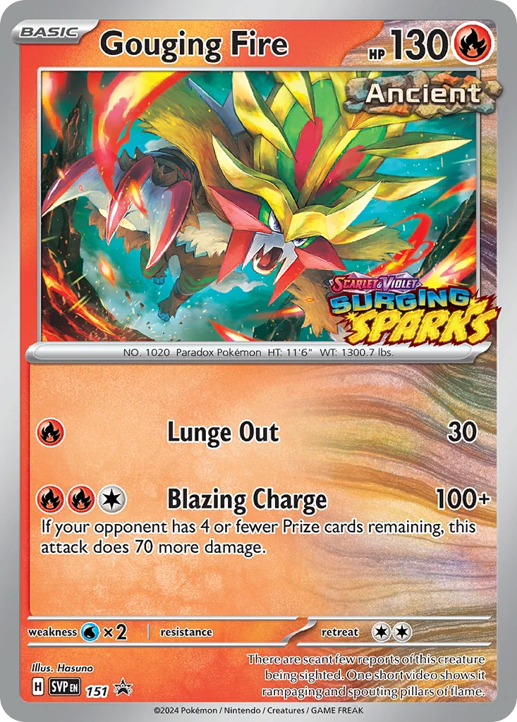 Gouging Fire · Scarlet & Violet Black Star Promos