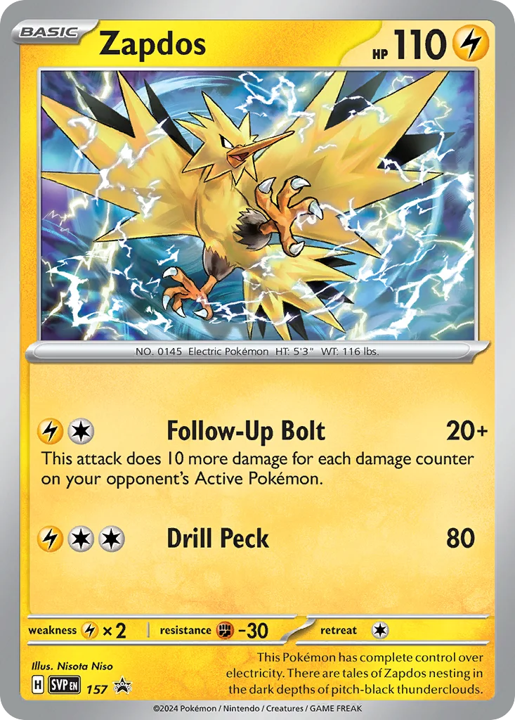 Zapdos · Scarlet & Violet Black Star Promos