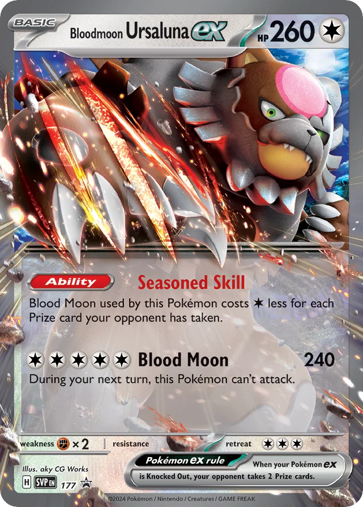 Bloodmoon Ursaluna ex · Scarlet & Violet Black Star Promos