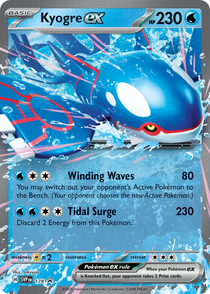 Kyogre ex · Scarlet & Violet Black Star Promos
