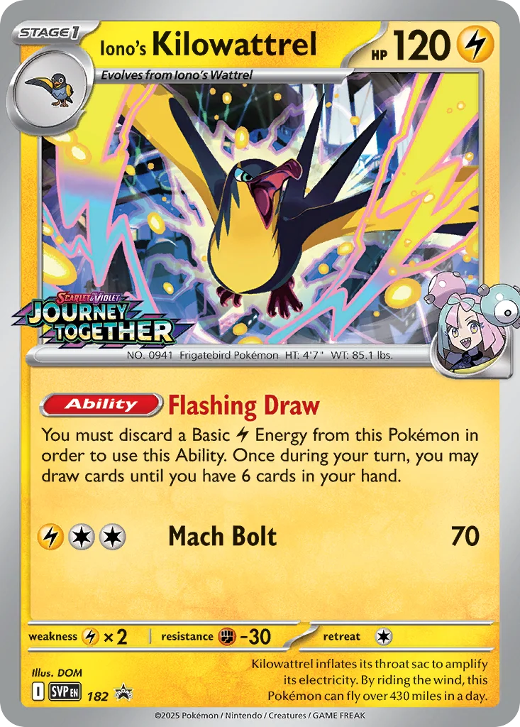 Iono's Kilowattrel · Scarlet & Violet Black Star Promos