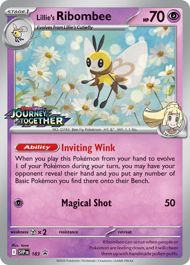 Lillie's Ribombee · Scarlet & Violet Black Star Promos
