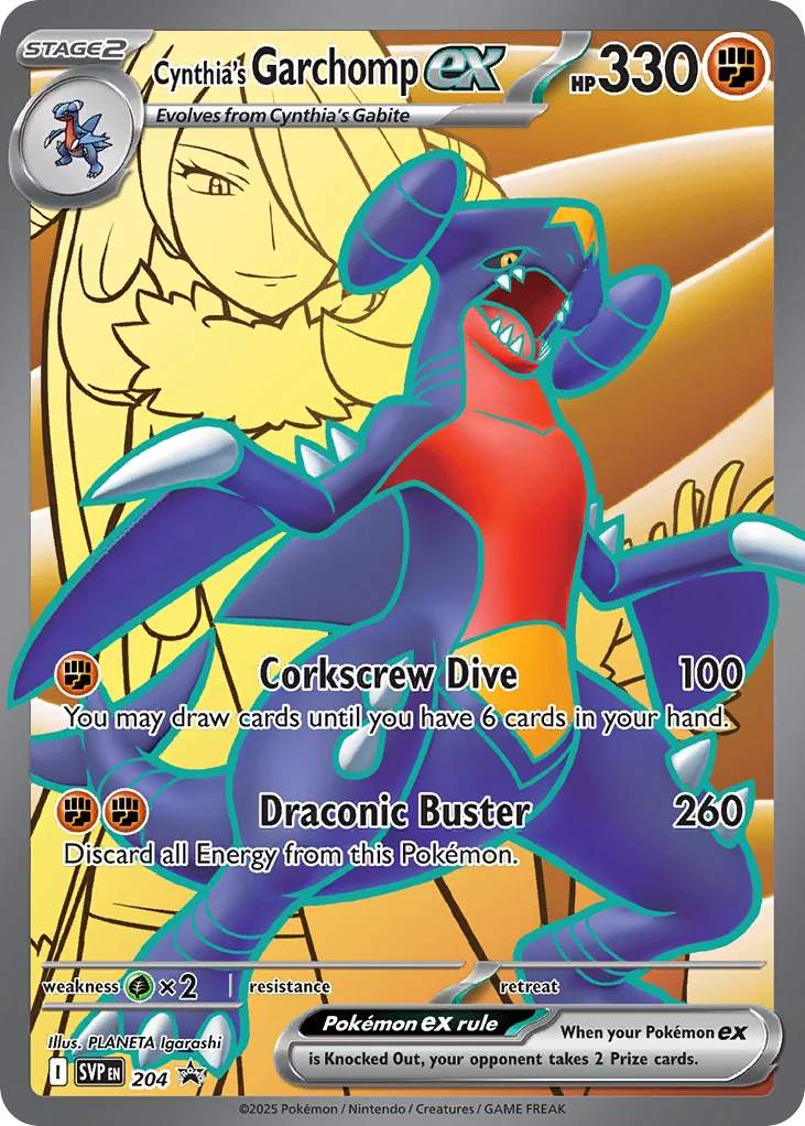 Cynthia’s Garchomp ex · Scarlet & Violet Black Star Promos