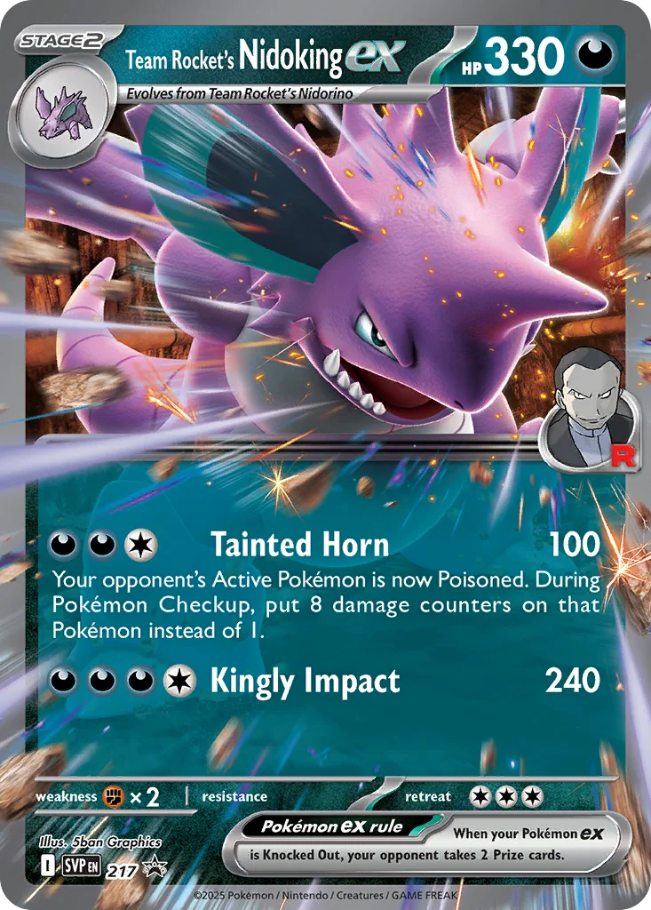 Team Rocket's Nidoking ex · Scarlet & Violet Black Star Promos