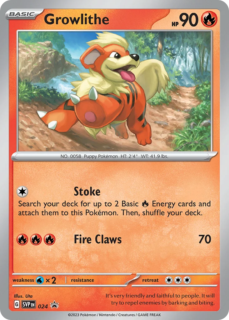 Growlithe · Scarlet & Violet Black Star Promos