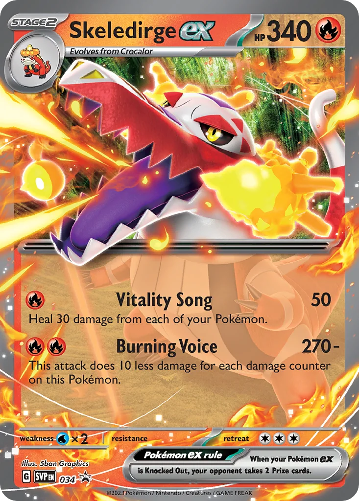 Skeledirge ex · Scarlet & Violet Black Star Promos