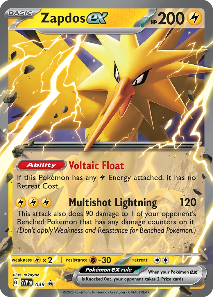 Zapdos ex · Scarlet & Violet Black Star Promos