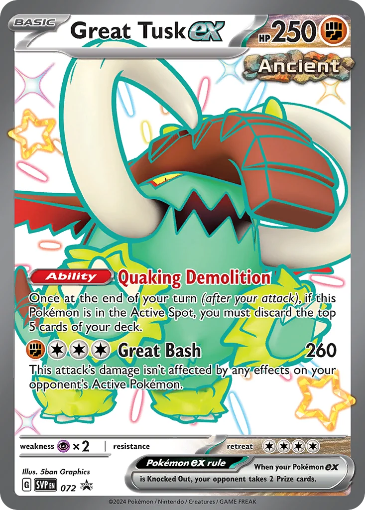 Great Tusk ex · Scarlet & Violet Black Star Promos