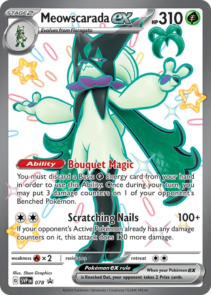 Meowscarada ex · Scarlet & Violet Black Star Promos