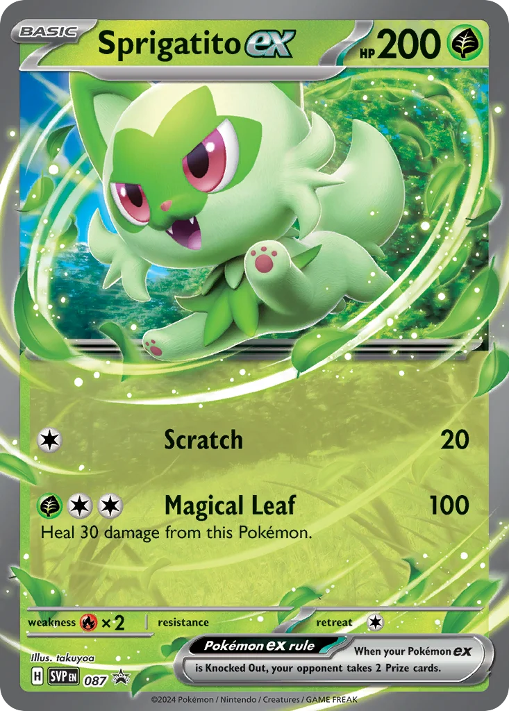 Sprigatito ex · Scarlet & Violet Black Star Promos