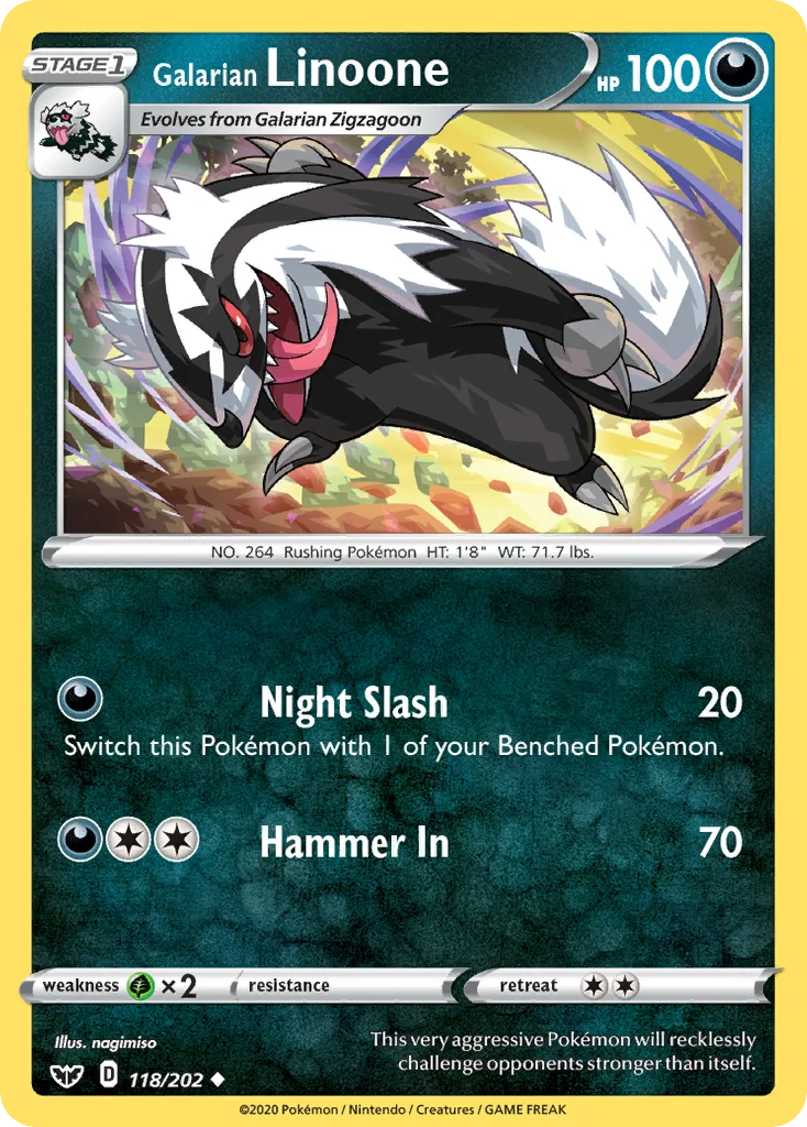 Galarian Linoone · Sword & Shield