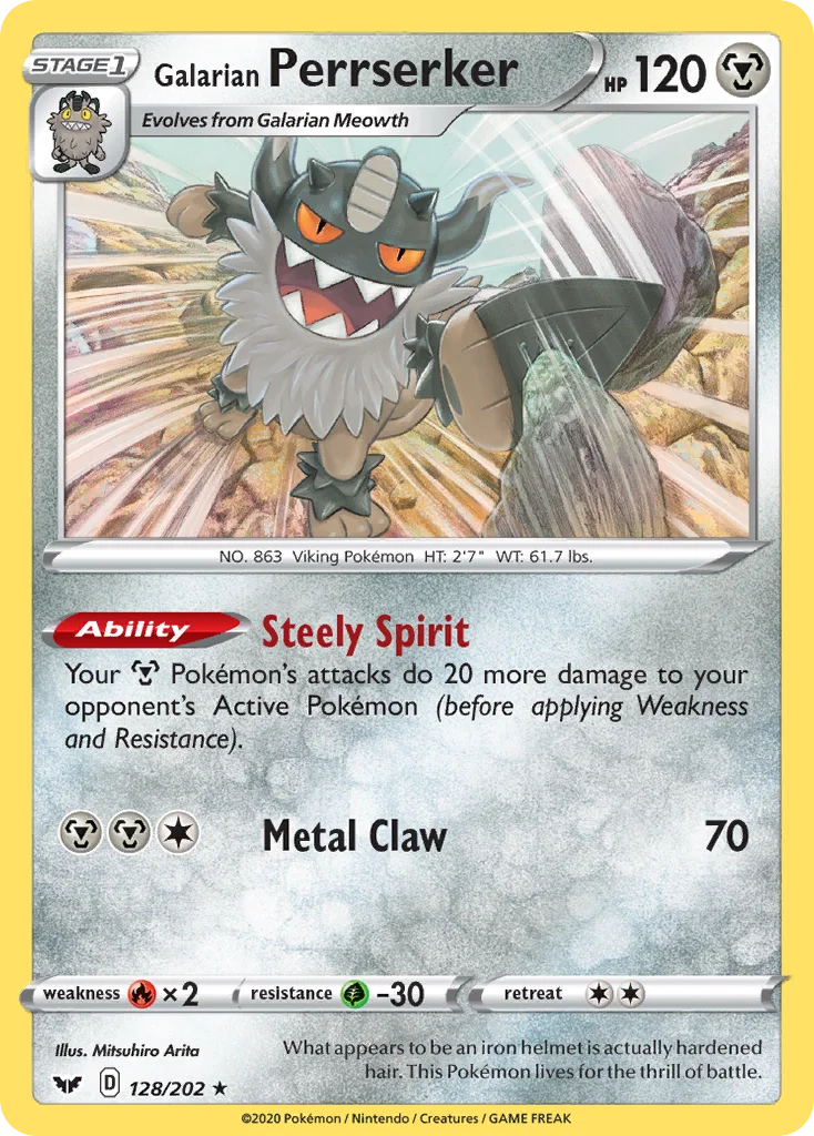 Galarian Perrserker · Sword & Shield