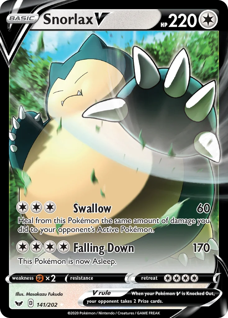 Snorlax V · Sword & Shield