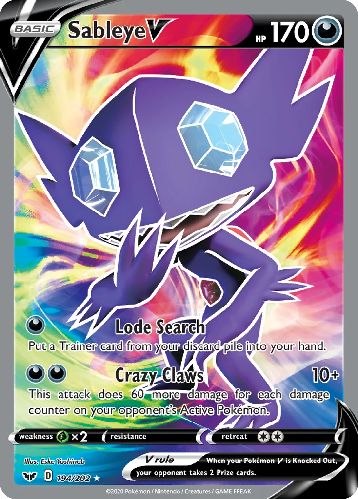 Sableye V · Sword & Shield