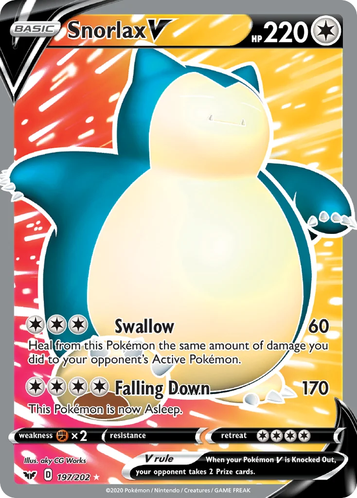 Snorlax V · Sword & Shield