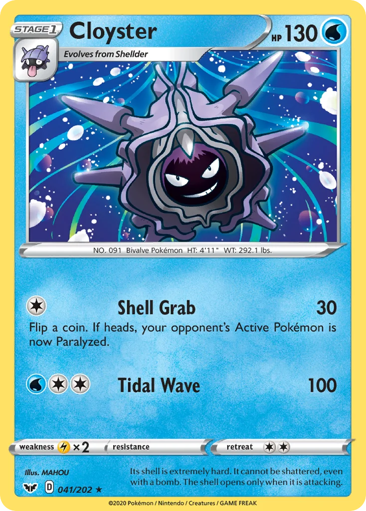 Cloyster · Espada e Escudo
