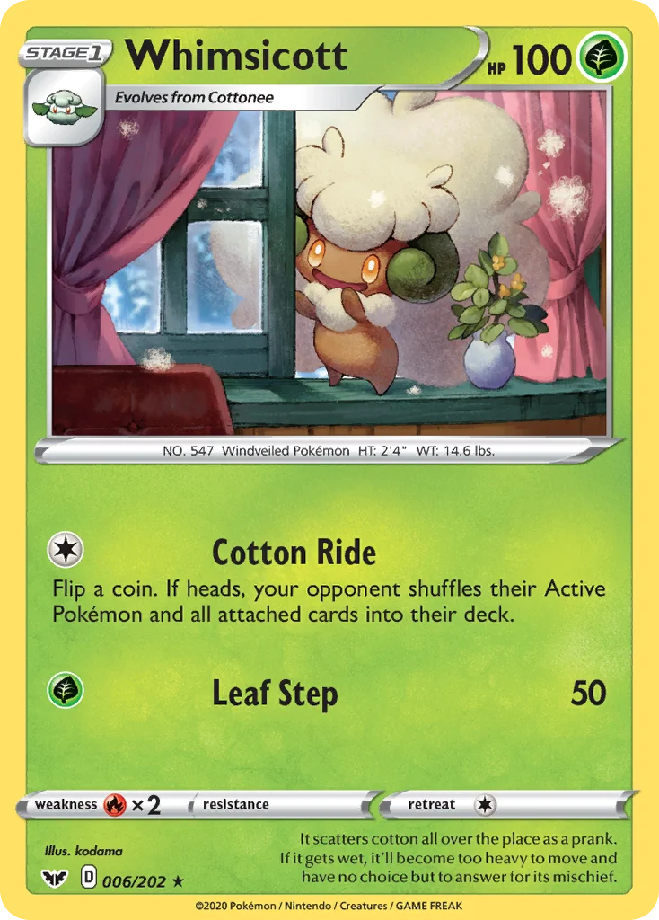 Whimsicott · Sword & Shield