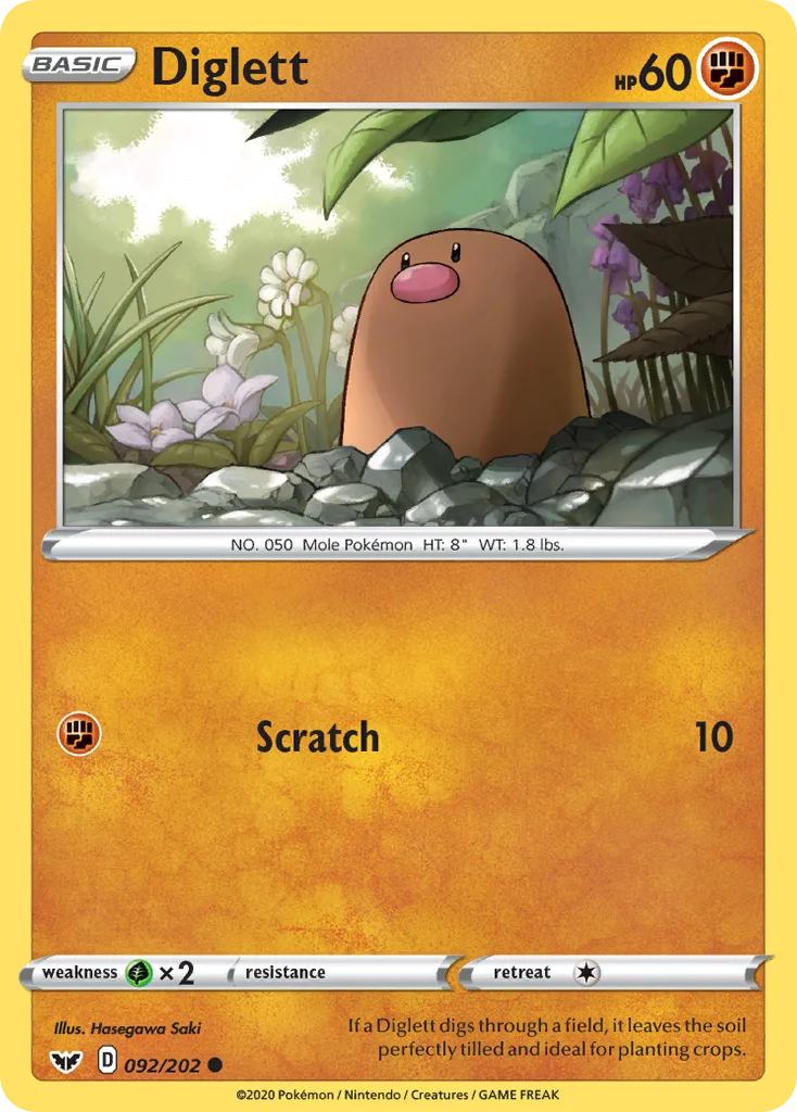 Diglett · Sword & Shield