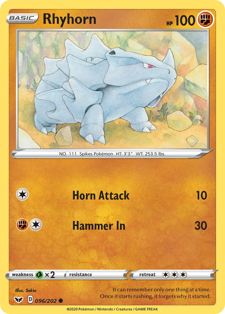 Rhyhorn · Sword & Shield