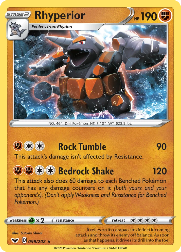 Rhyperior · Espada e Escudo