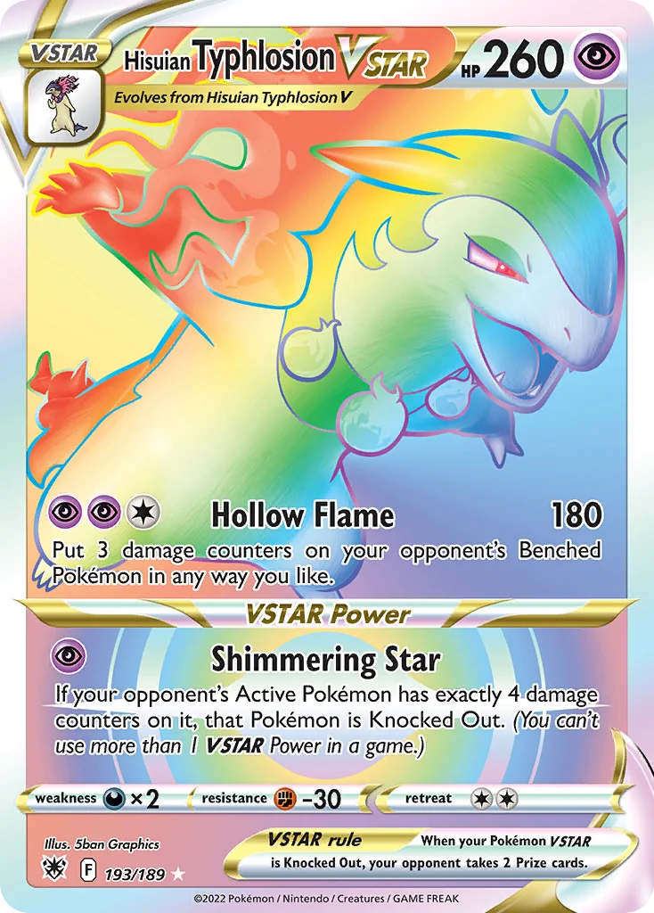 Typhlosion de Hisui V-ASTRO · Estrelas Radiantes