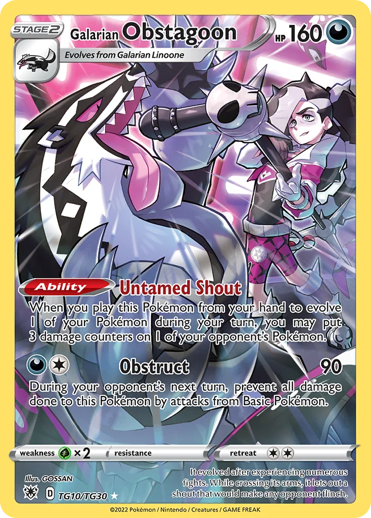 Galarian Obstagoon · Astral Radiance Trainer Gallery