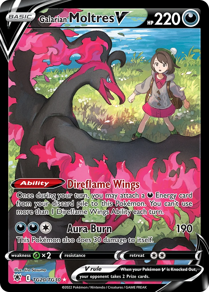 Galarian Moltres V · Astral Radiance Trainer Gallery