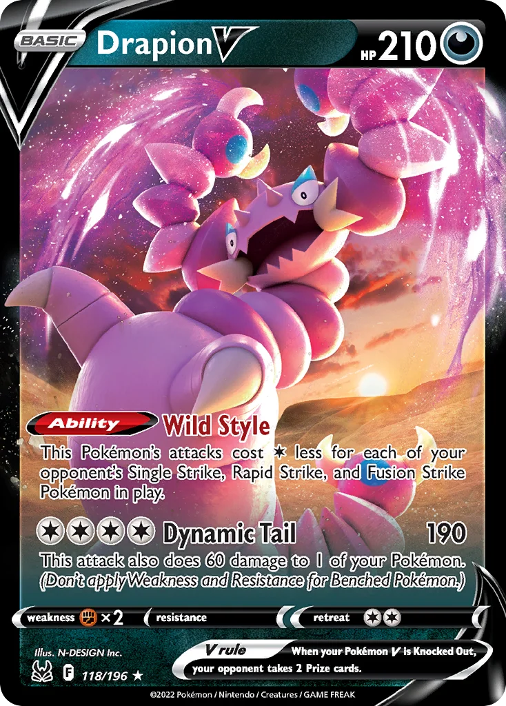 Drapion V · Lost Origin