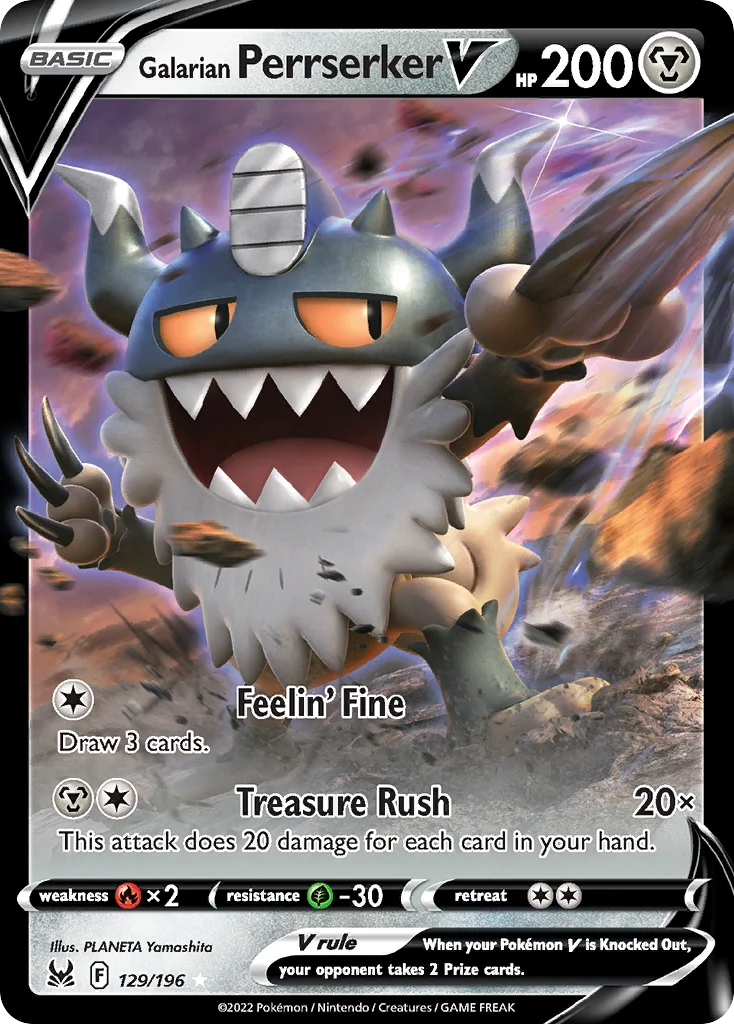 Galarian Perrserker V · Lost Origin