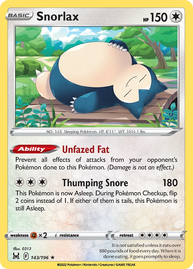 Snorlax · Lost Origin