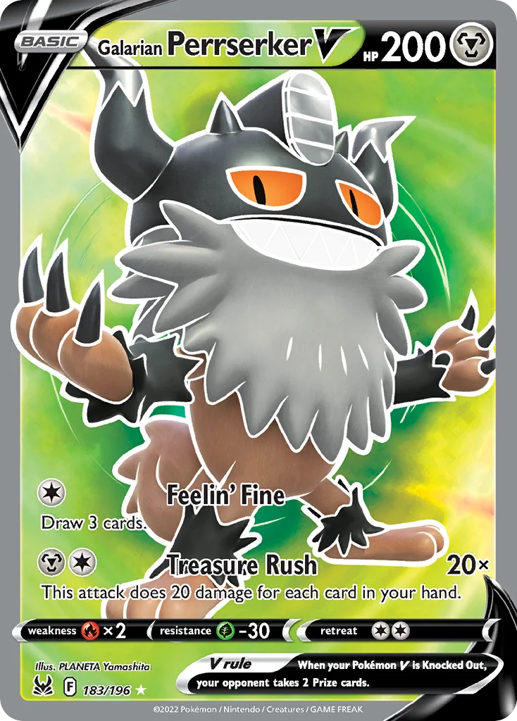 Galarian Perrserker V · Lost Origin