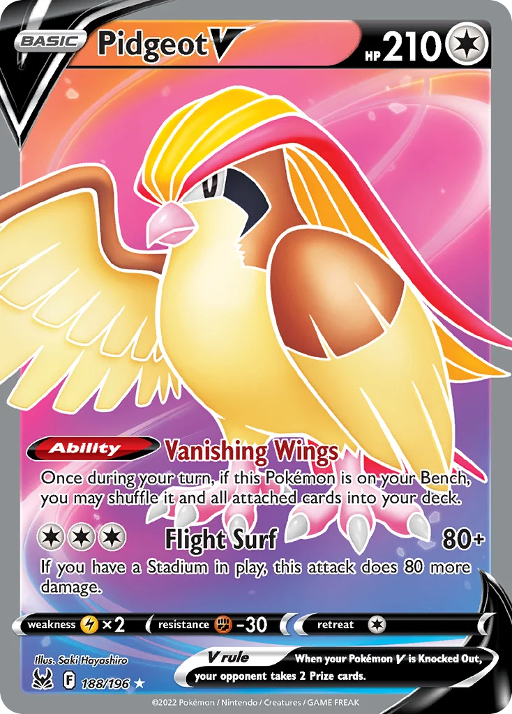 Pidgeot V · Lost Origin