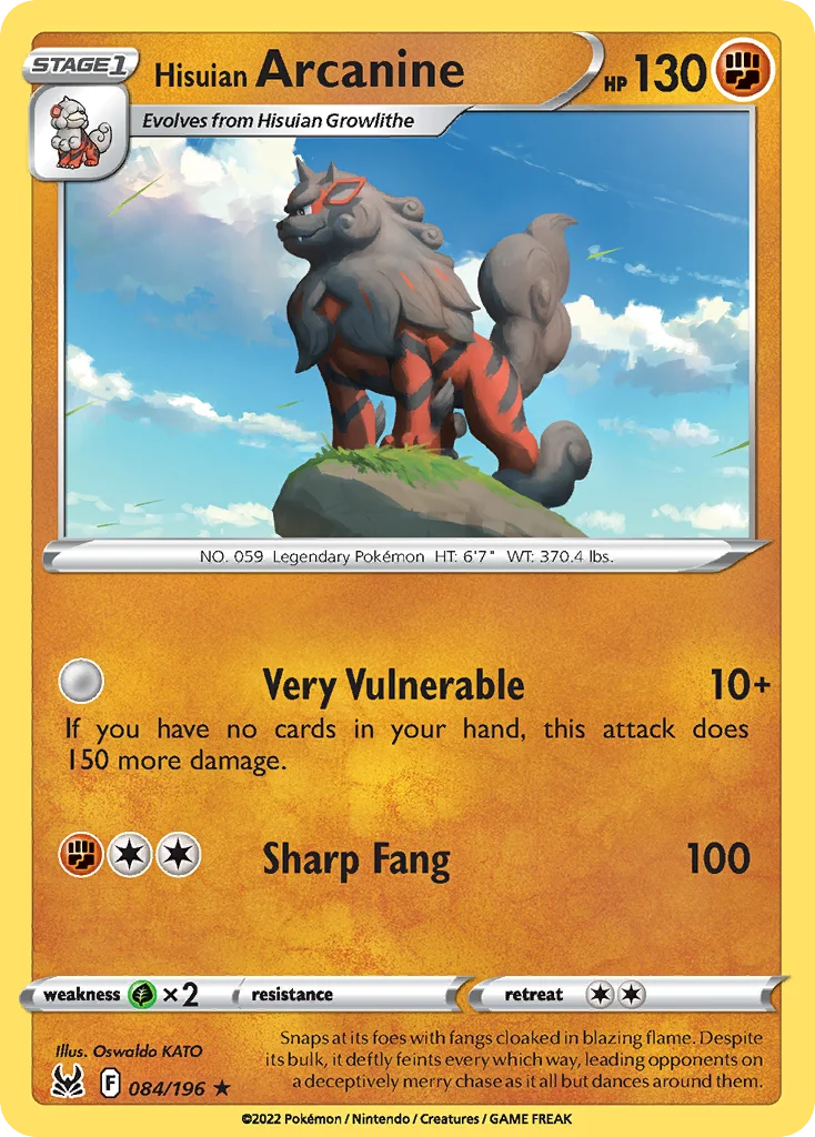 Hisuian Arcanine · Lost Origin