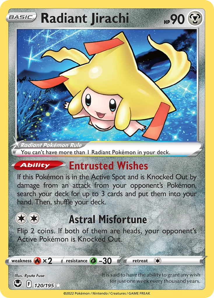 Jirachi Radiante · Tempestade Prateada