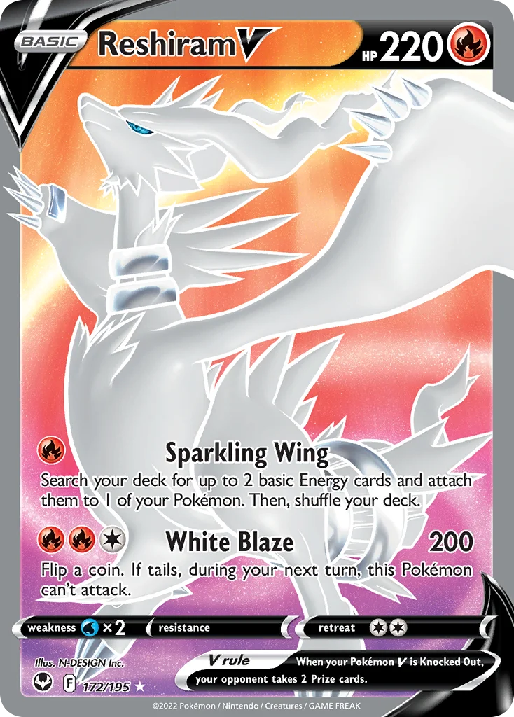 Reshiram V · Silver Tempest