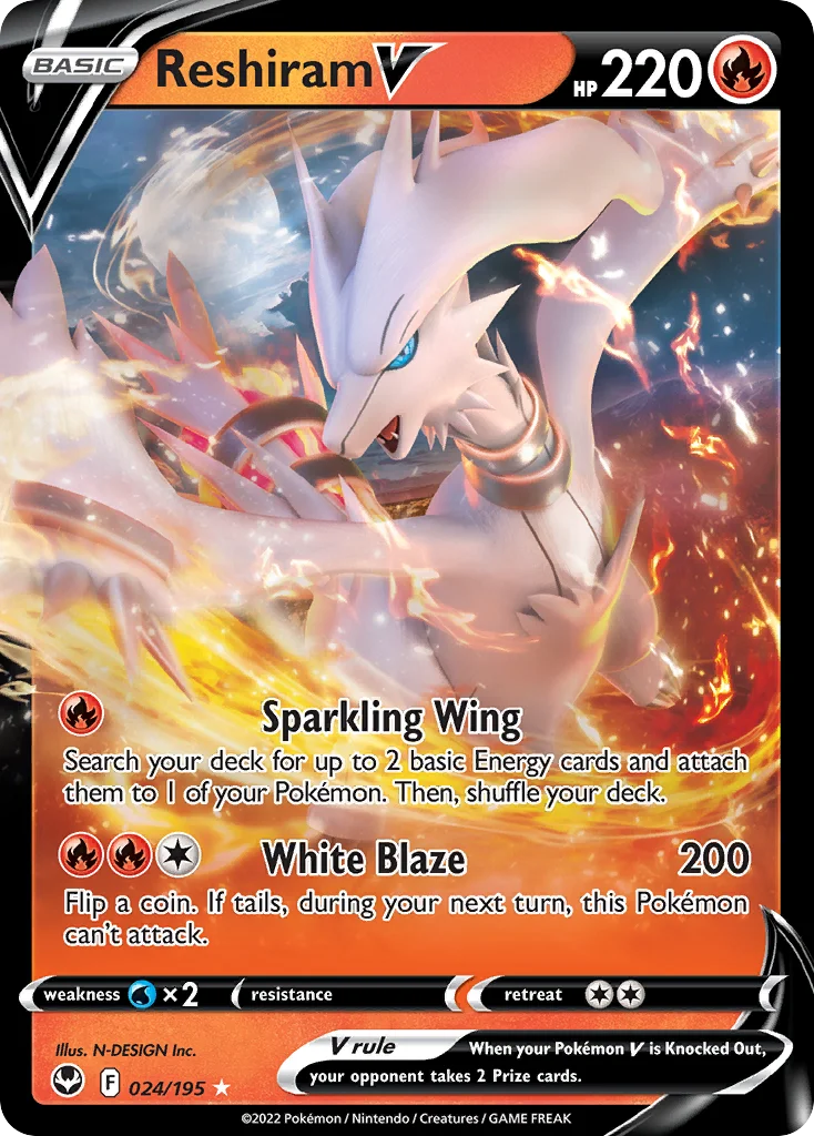 Reshiram V · Silver Tempest