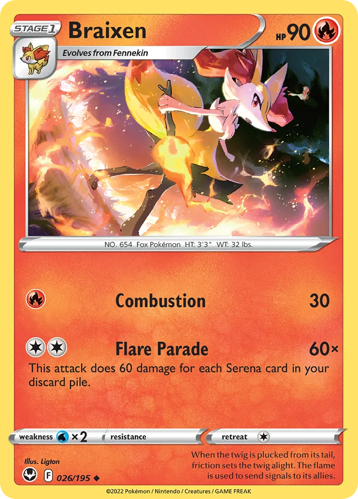 Braixen · Silver Tempest