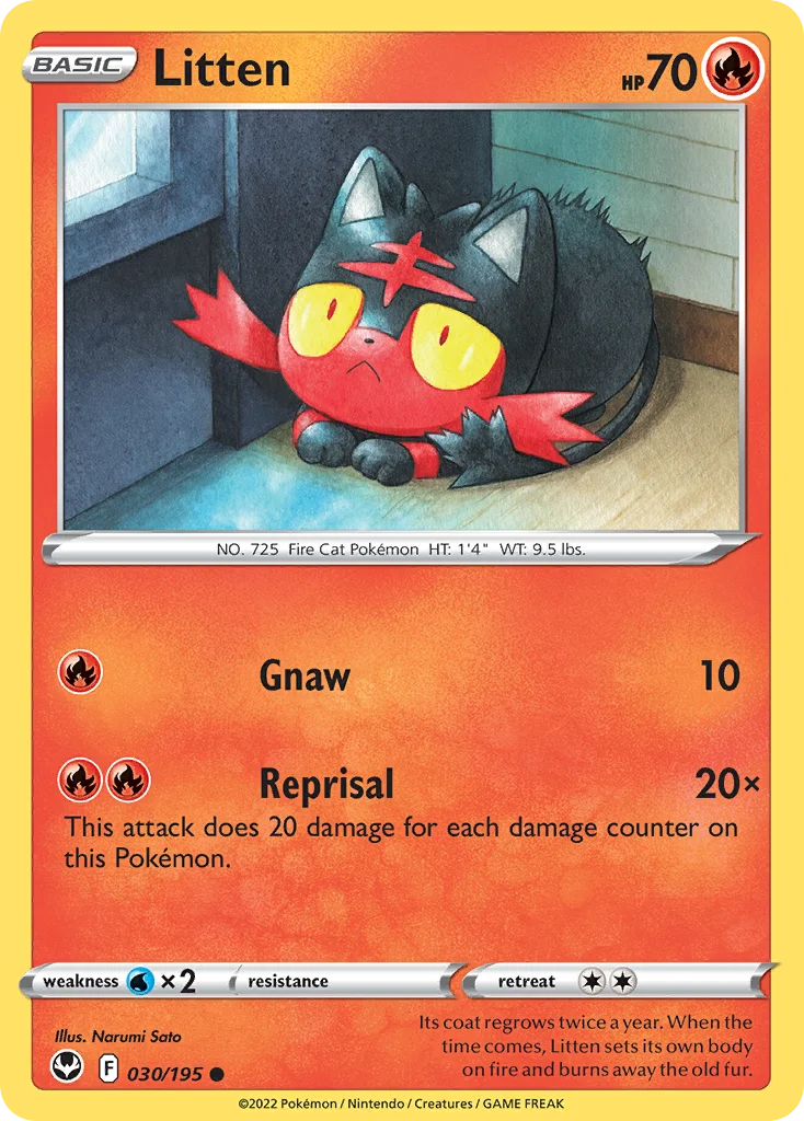 Litten · Silver Tempest