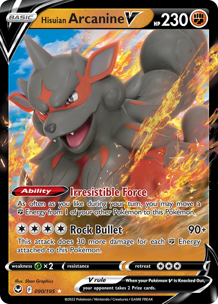 Hisuian Arcanine V · Silver Tempest