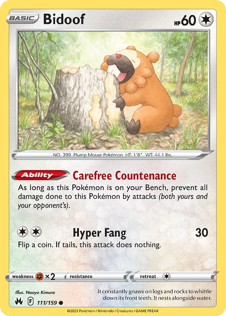 Bidoof · Crown Zenith