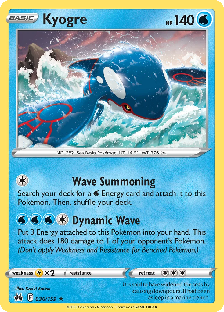 Kyogre · Crown Zenith