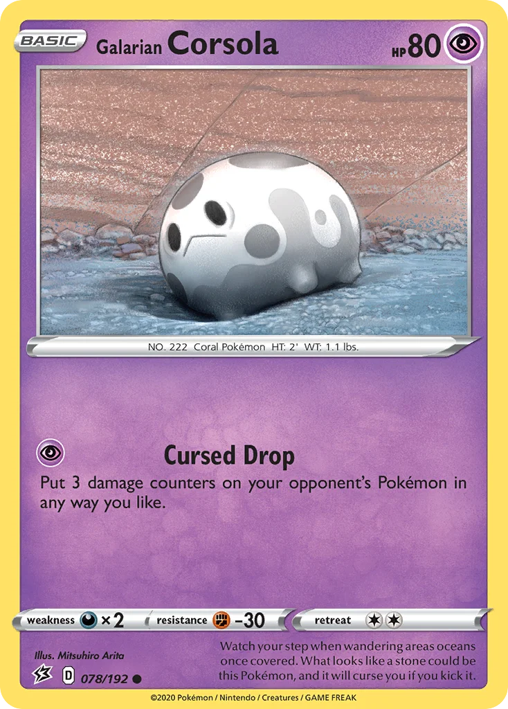 Galarian Corsola · Rebel Clash